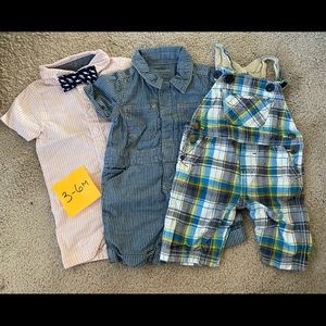 Baby Easter and Summer Rompers and Overalls Lot